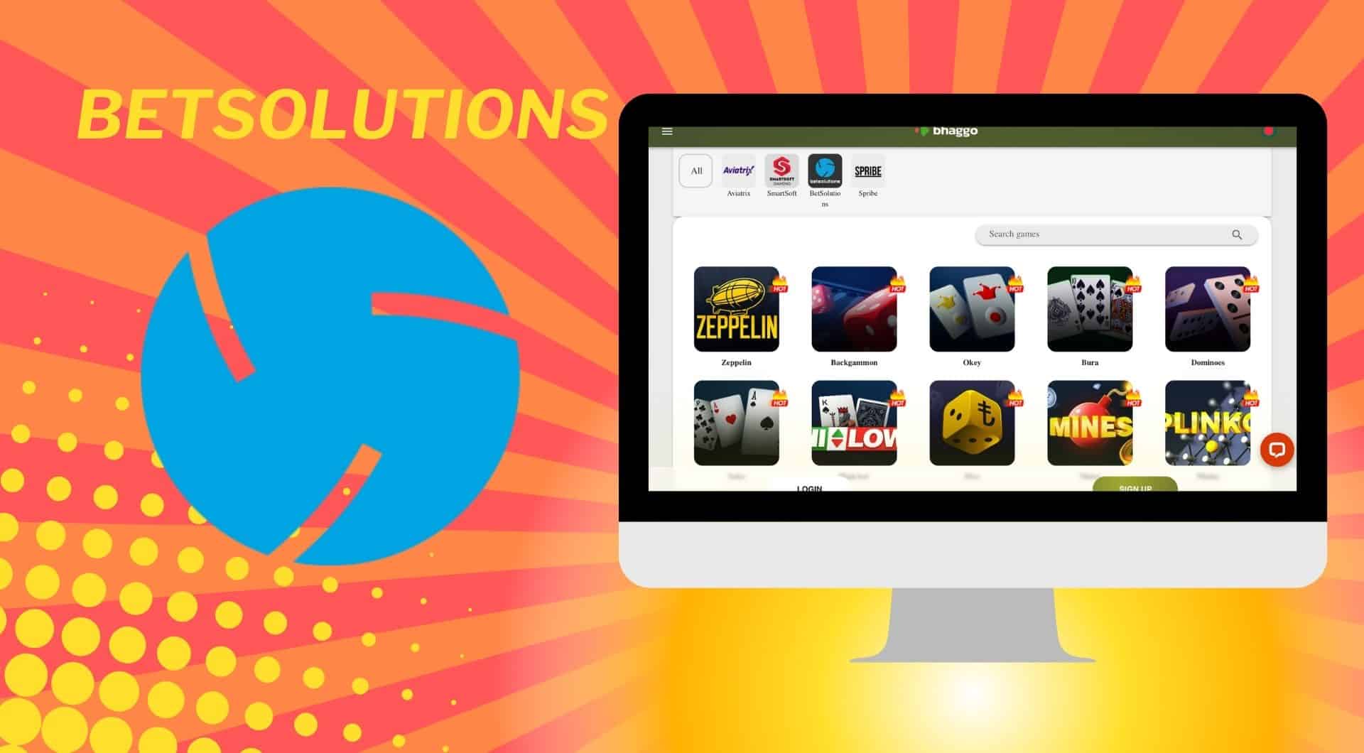BetSolutions casino games provider at Bhaggo site